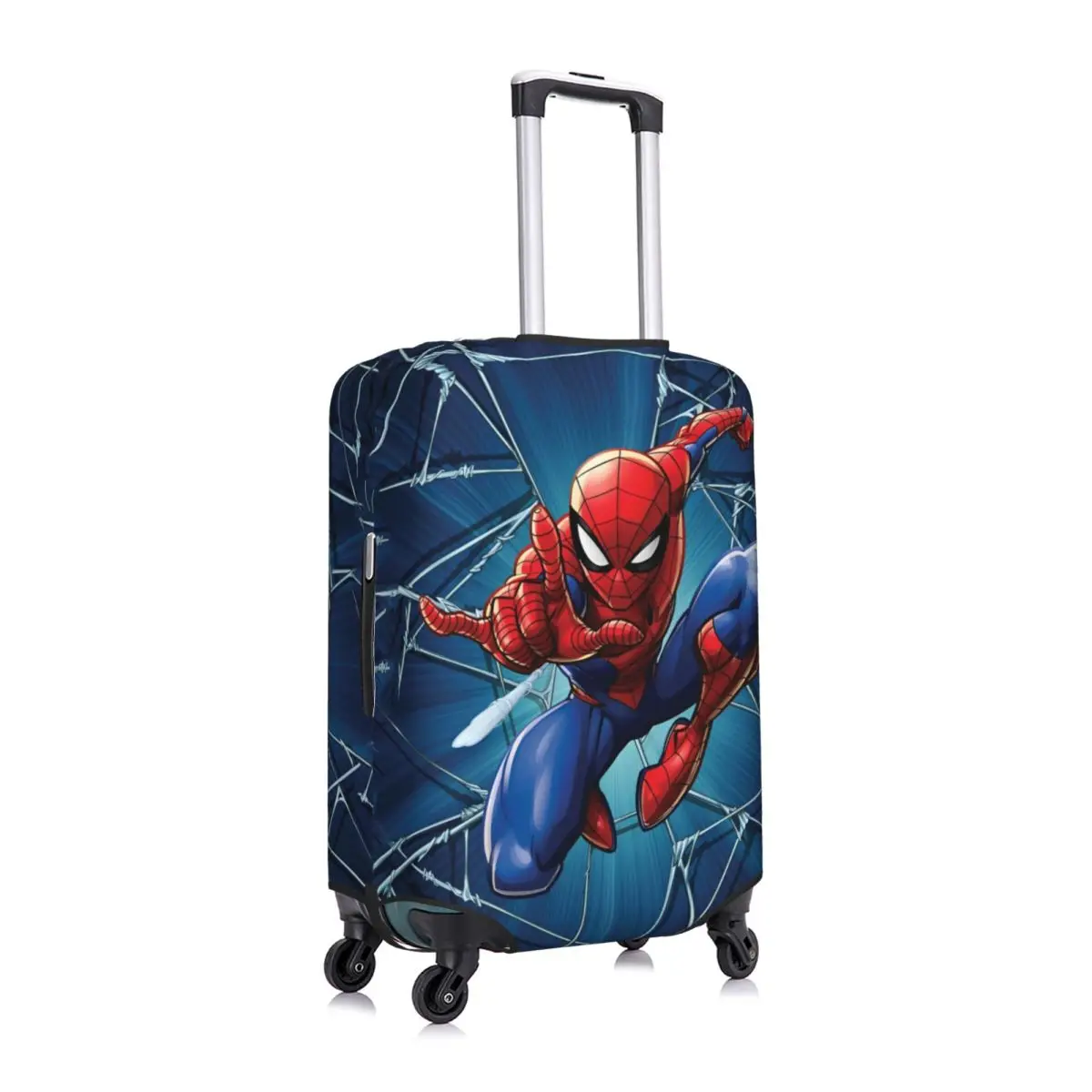 Spider Man Web Shooting Leap Poster Suitcase Cover Business Protection Flight Strectch Luggage Accesories