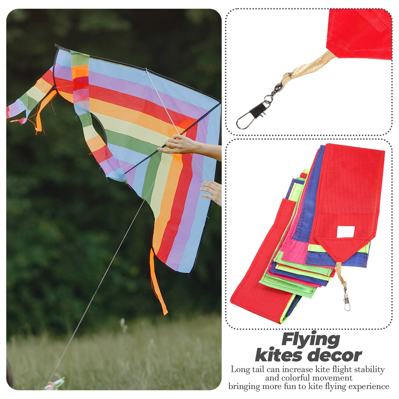 

Kite Tube Tail Decoration Light Drone Streamer Chemical Fiber Cloth Streamers Tails