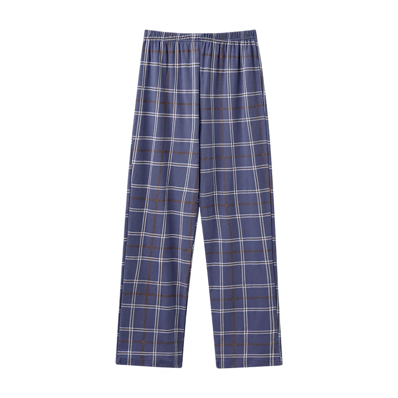 Big Yards 4XL Cotton Plaid Pajamas Sleep Pants Spring Summer Man Sleep Bottoms Men Pajamas Bottoms Sleep Pants Pajamas Pants