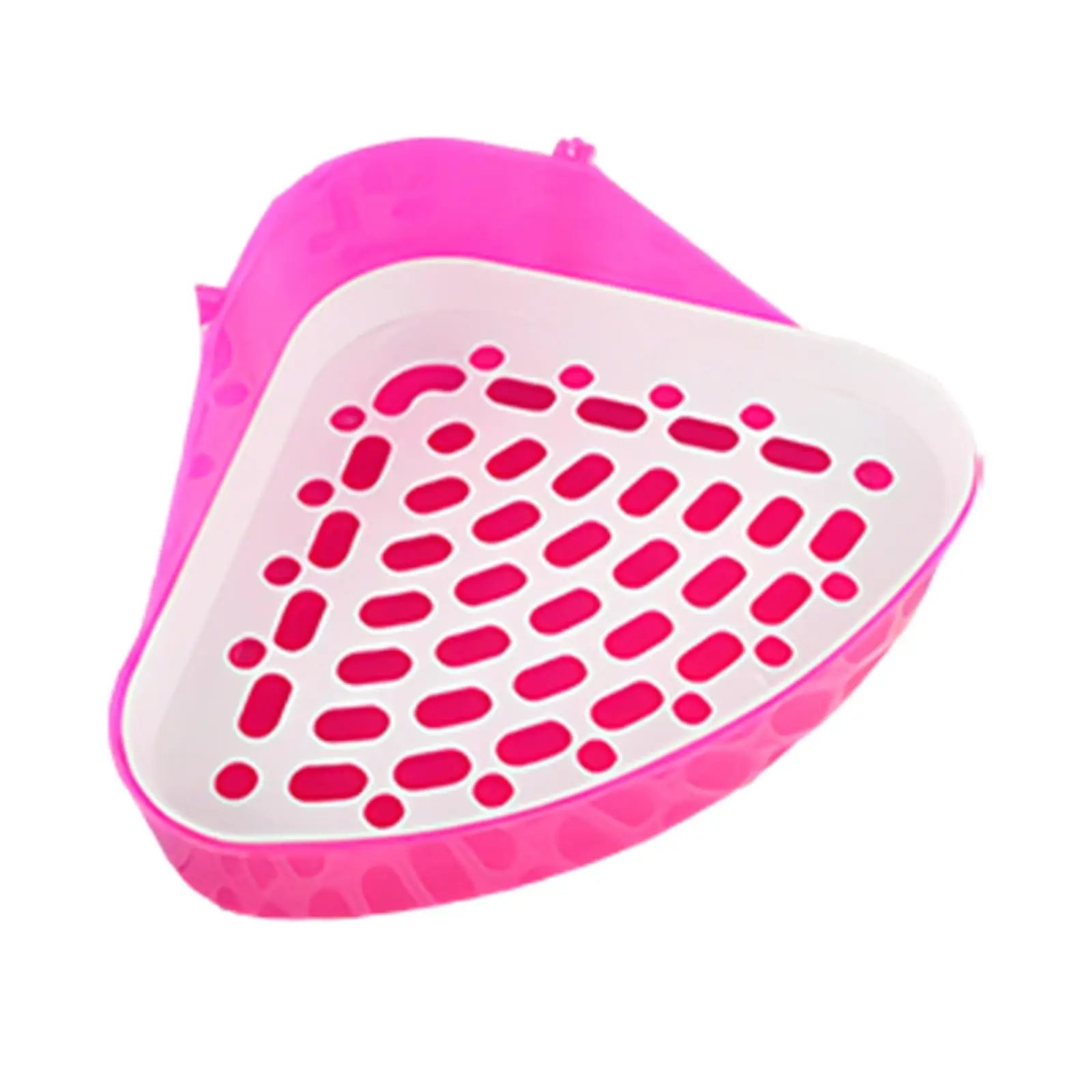 Vaso sanitário triangular médio com grade para animais de estimação