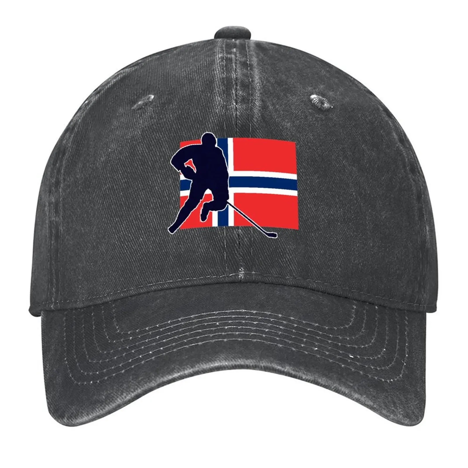 

Norwegian National Ice Hockey Flag Baseball Cap Fashion Beach Rugby Hat Man For The Sun Christmas Hat Men's Women's