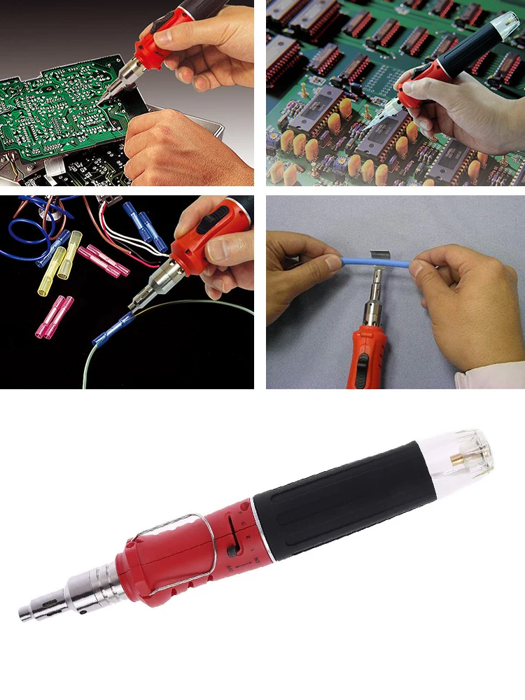 10PCS HS-1115K Multi-function Butane Gas Soldering Iron Cordless Solder Welding Torch Tool Kit