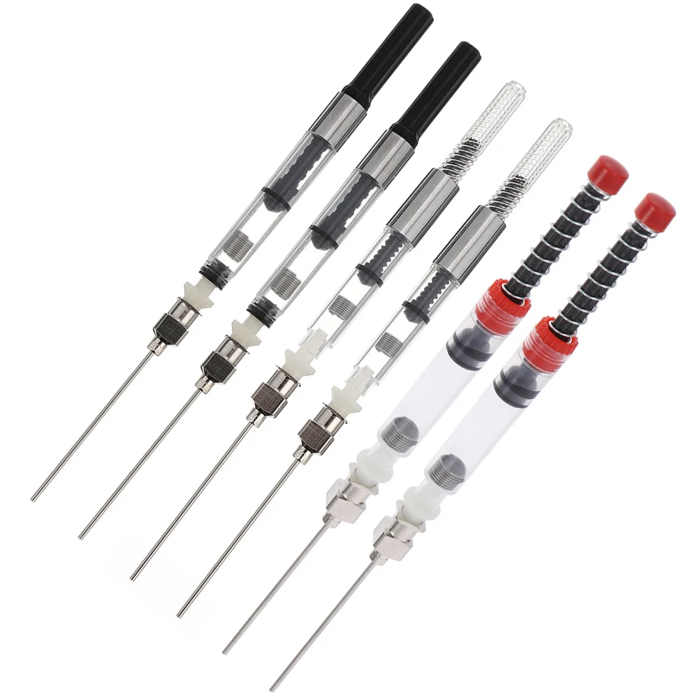 

6 Pcs Ink Fountain Pen Converter Absorber Absorption for Syringe Device Filling Emulsion Refill Tool Office Student