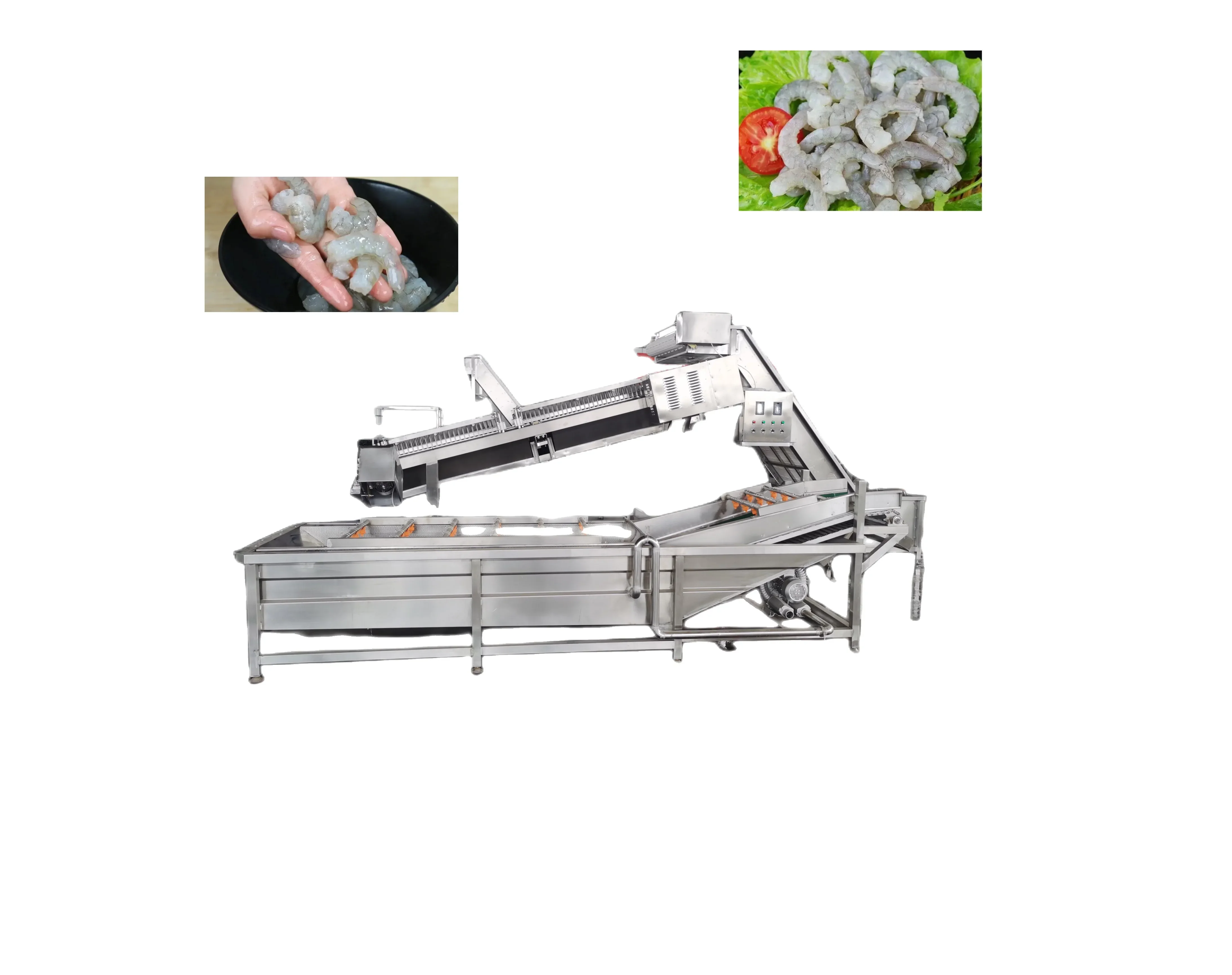 A new generation of automatic shrimp sheller Automatic shrimp sheller Shrimp sheller