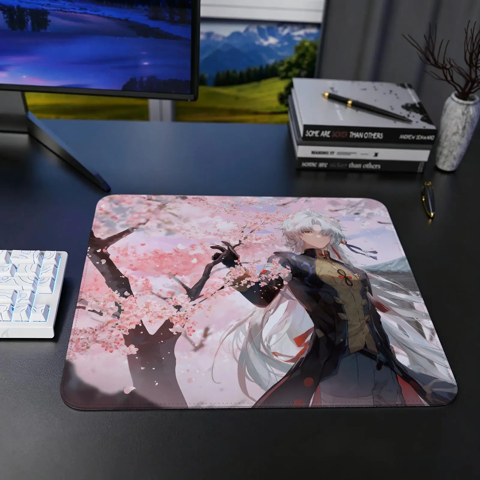Honkai Star Rail Blade Mouse Pad Regular gaming mouse pad S/M/L size Office mouse pad Laptop desk mat Stitched edge mouse pad