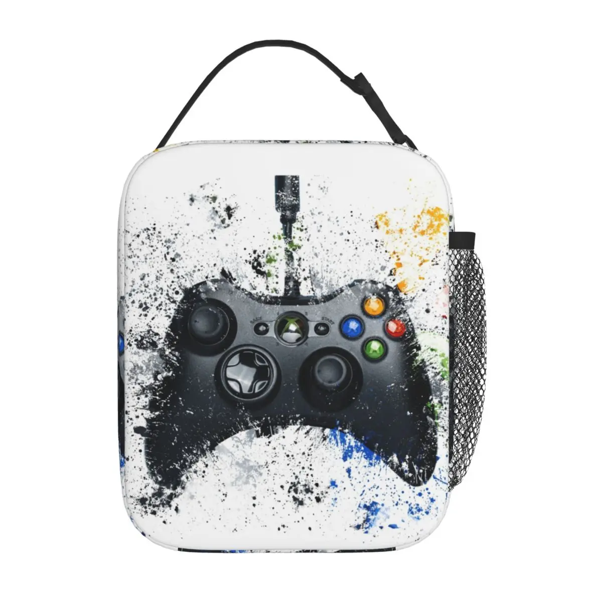 

Игровой контроллер, изолированные сумки для обеда для мальчиков, контейнер для обеда большой емкости, сумка-холодильник, сумка-тоут, ланч-бокс для офиса, путешествий, мужчин и женщин