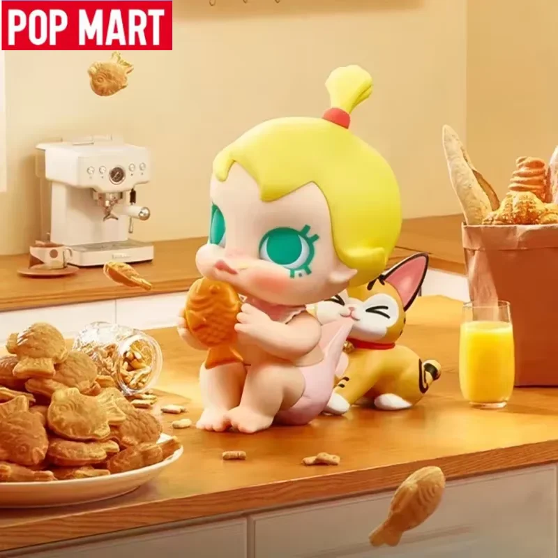 

POP MART Baby Molly & Baby Tabby Series Blind Box Mystery Box Cute Toys Anime Figure Desktop Ornaments Collection Gift Girl