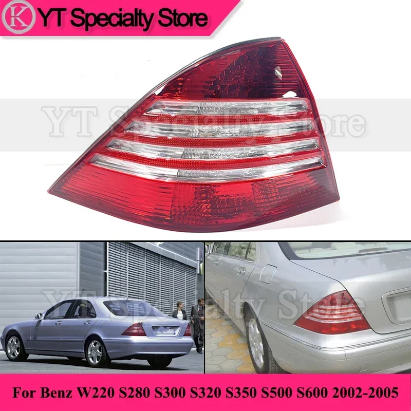 

Kamshing Rear Taillight For Benz W220 S280 S300 S320 S350 S500 S600 2002-2005 Rear Brake Light Stop Lamp Taillamp Backup Light