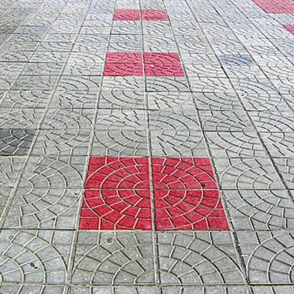 Plastic Road Path Paving Brick Mould Reusable DIY Path Paving Concrete Brick Mould Garden Path Concrete Brick Outdoor Decor