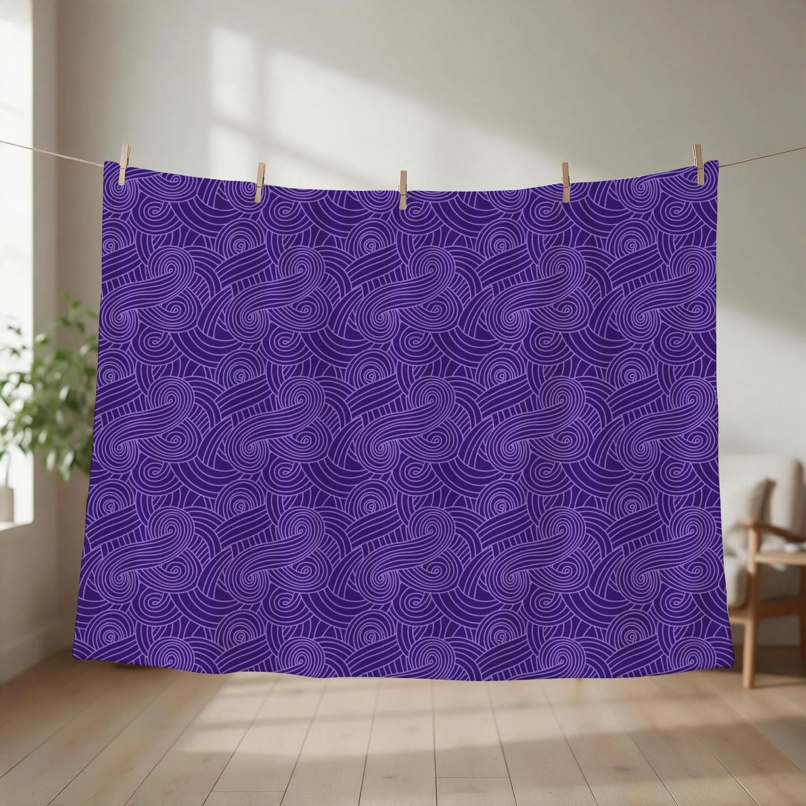 Midnight Tali Throw Blanket Decorative Throw Shaggy Moving Soft Big Blankets