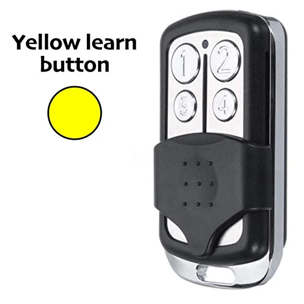 For Liftmaster 891LM 893LM 950ESTD 953EV Garage Door Remote Control Transmitter Garage Door Opener Yellow Learn Button