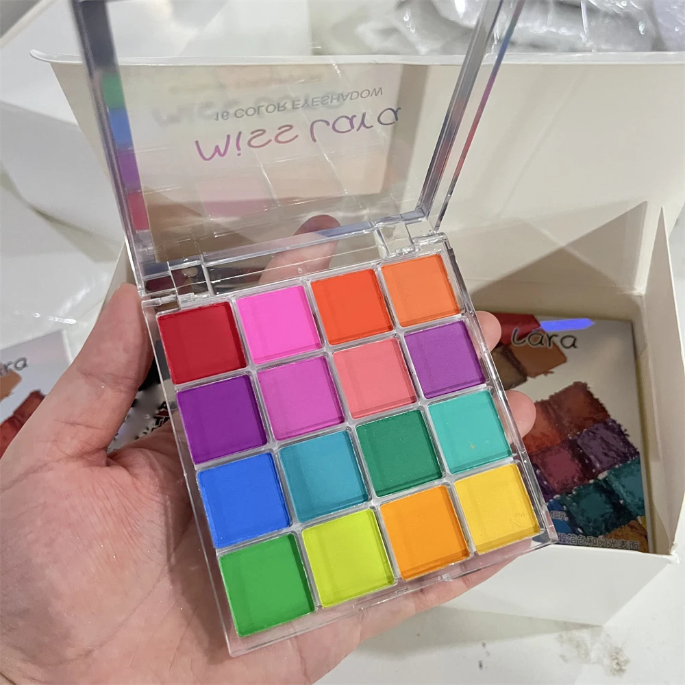 9/16 لون/مجموعة الصلبة قوس قزح أومبير لوحة مسمار مسحوق Net1-2g الملونة مرآة سحرية الكروم مسحوق ماكياج/منايكير فرك الغبار