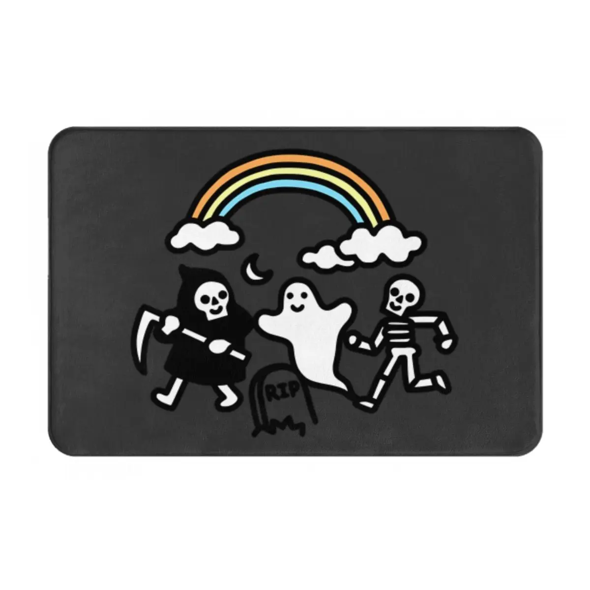 Tapis de sol Spooky Pals pour entrée de location vacances, tapis de sol domestique le plus vendu