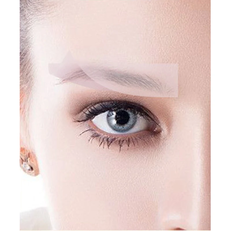 10pair/1sheet Waterproof Eyebrow Tattoo Sticker False Eyebrows Hair Like Waterproof Eyebrow Tattoo for Brow Grooming Shaping