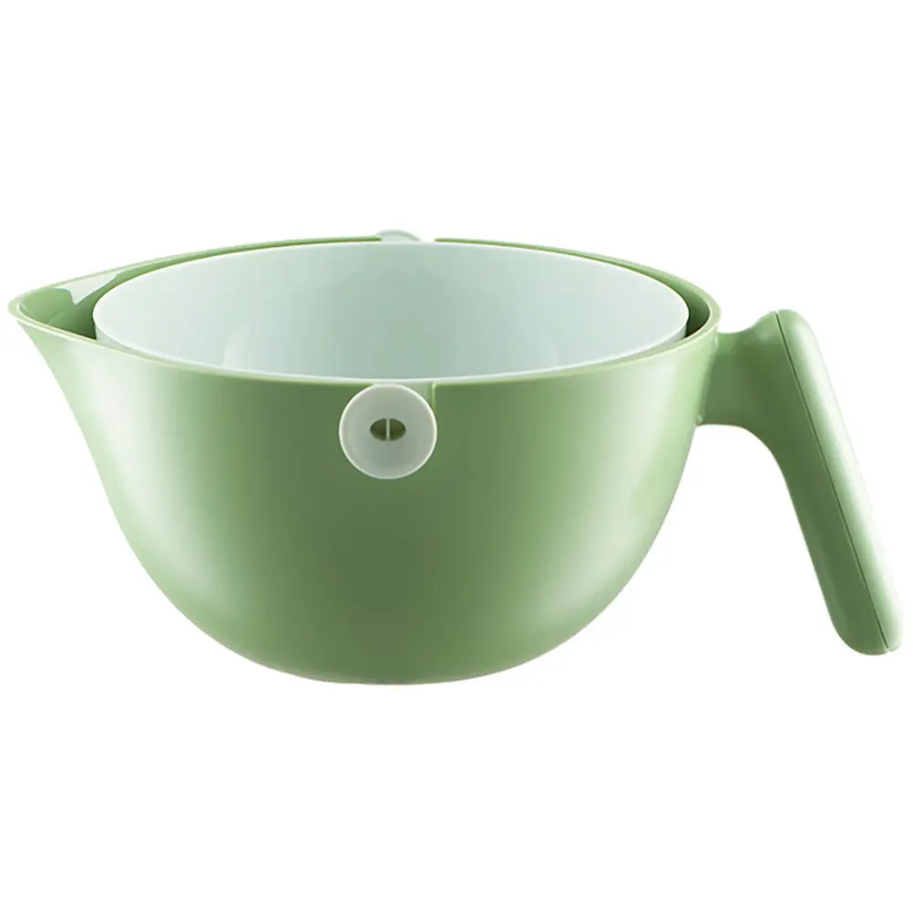 

Double Layer Kitchen Washing Basket Fruit Vegetable Drain Strainer Storage Holder Multifunctional Household Kitchen Basket