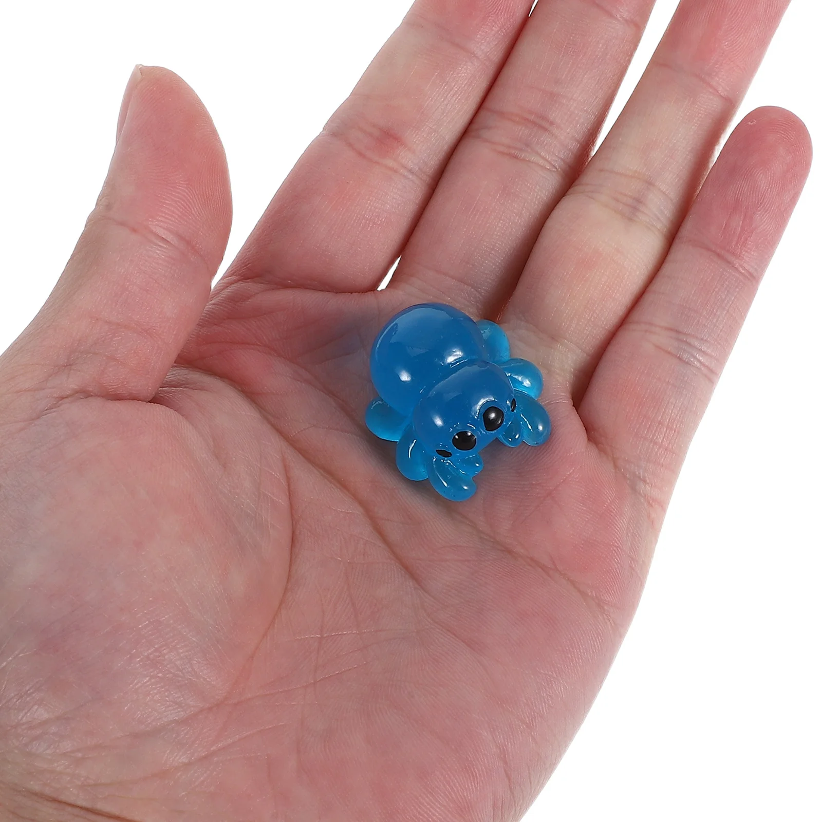 

12Pcs Glow in The Dark Micro Landscape Spiders Realistic Resin Mini Spiders for Craft Projects Terrarium Decorations Halloween