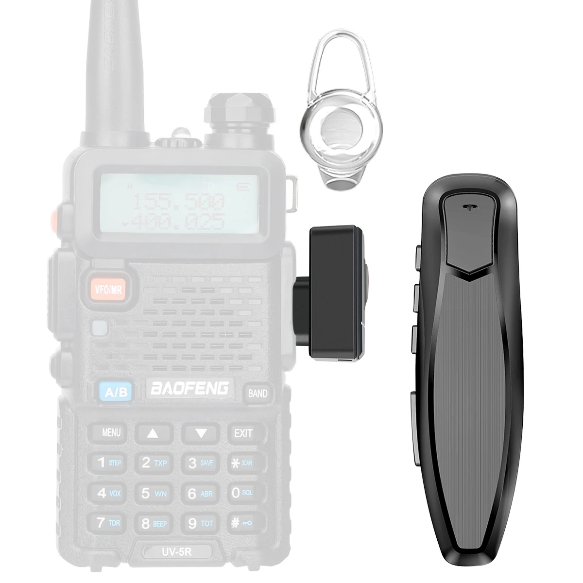 Bezprzewodowy zestaw słuchawkowy Bluetooth BT-E1 z ładowarką do radiotelefonów Quansheng UV K5 (8) K6 UV 5R Plus Baofeng UV-5R UV-17 BF-888S
