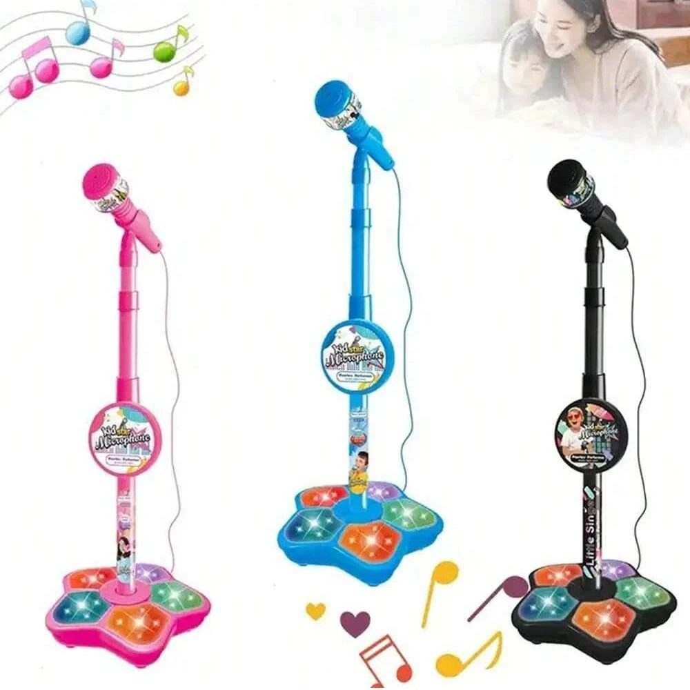 Support de microphone pour enfants, jouet portable, karaoké électronique pour enfants, support de microphone durable pour fête, machine de karaoké pour enfants