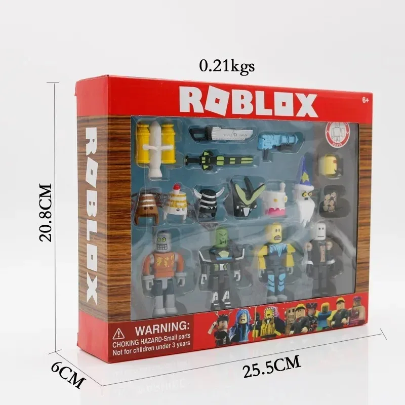 4-teiliges Set Roblox Roboter Weltmeister-Stil Spielzeug mit Zubehör Geburtstagsgeschenk Cartoon Modell in Box – Detail 2