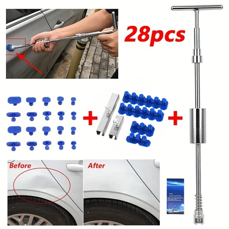 

Car Body Sheet Metal Dent Repair Artifact Set, Love Car Dent Easy Farewell, Reshape The Perfect Body