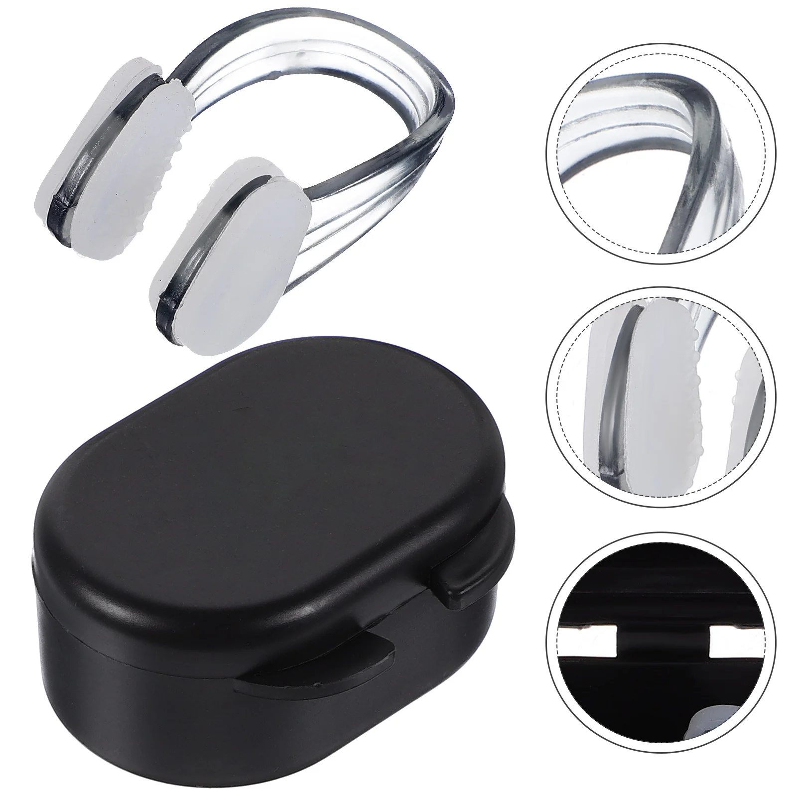 

Nose Clip for Swimming Padded Soft Ear Loops Reusable Anti-Slip Design Protects Nose from Water Ideal for Swimmers Learners