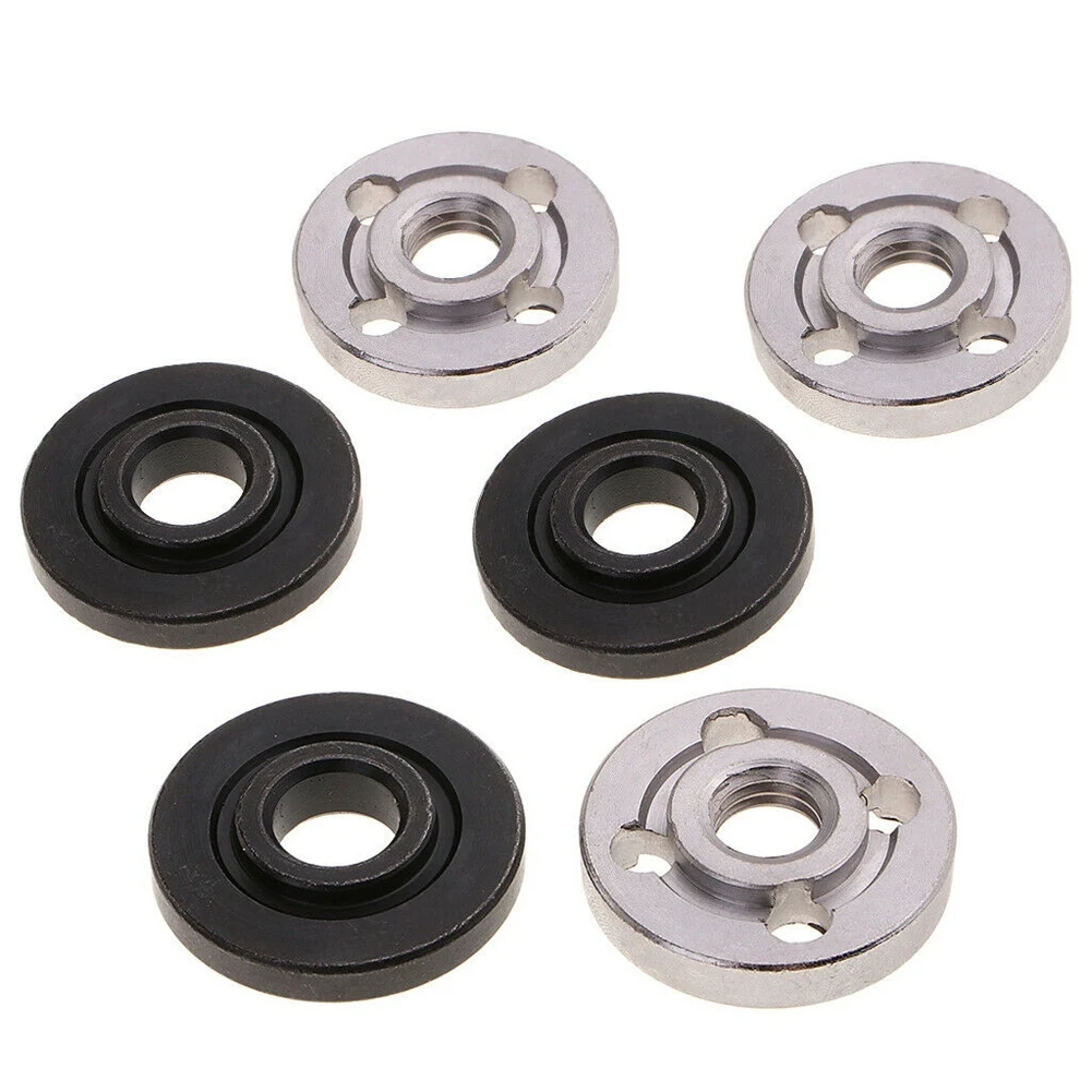 6Pcs Lock Nuts Flange for Makita 9523 Nut Inner Outer Kit Angle Grinder Tool 2 Specifications-Toothless, Toothed