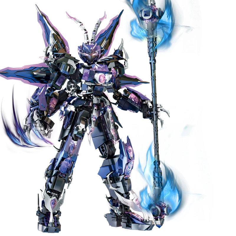 Blocs de construction de Robot chevalier de combat SunWukong Warrior Mech, figurine d'action en briques, jouet d'assemblage pour enfants et adultes, cadeau parfait