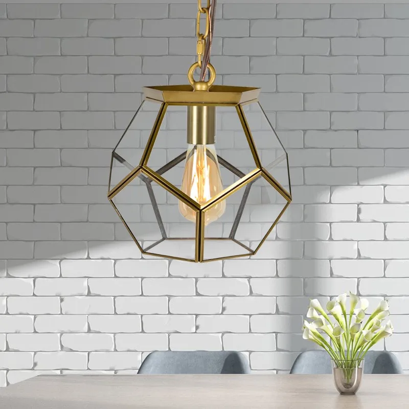 American style small chandelier bedroom bedside bar balcony chandelier hallway light