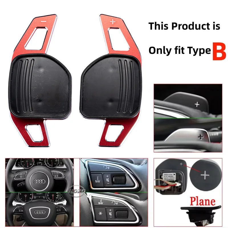 NEUE Lenkrad-Paddle-Shifter-Verlängerung für Audi A3 S3 8V A4 S4 A5 S5 B8.5 A6 S6 A7 S7 C7 Q5 Q7 2013 2014 2015 2016