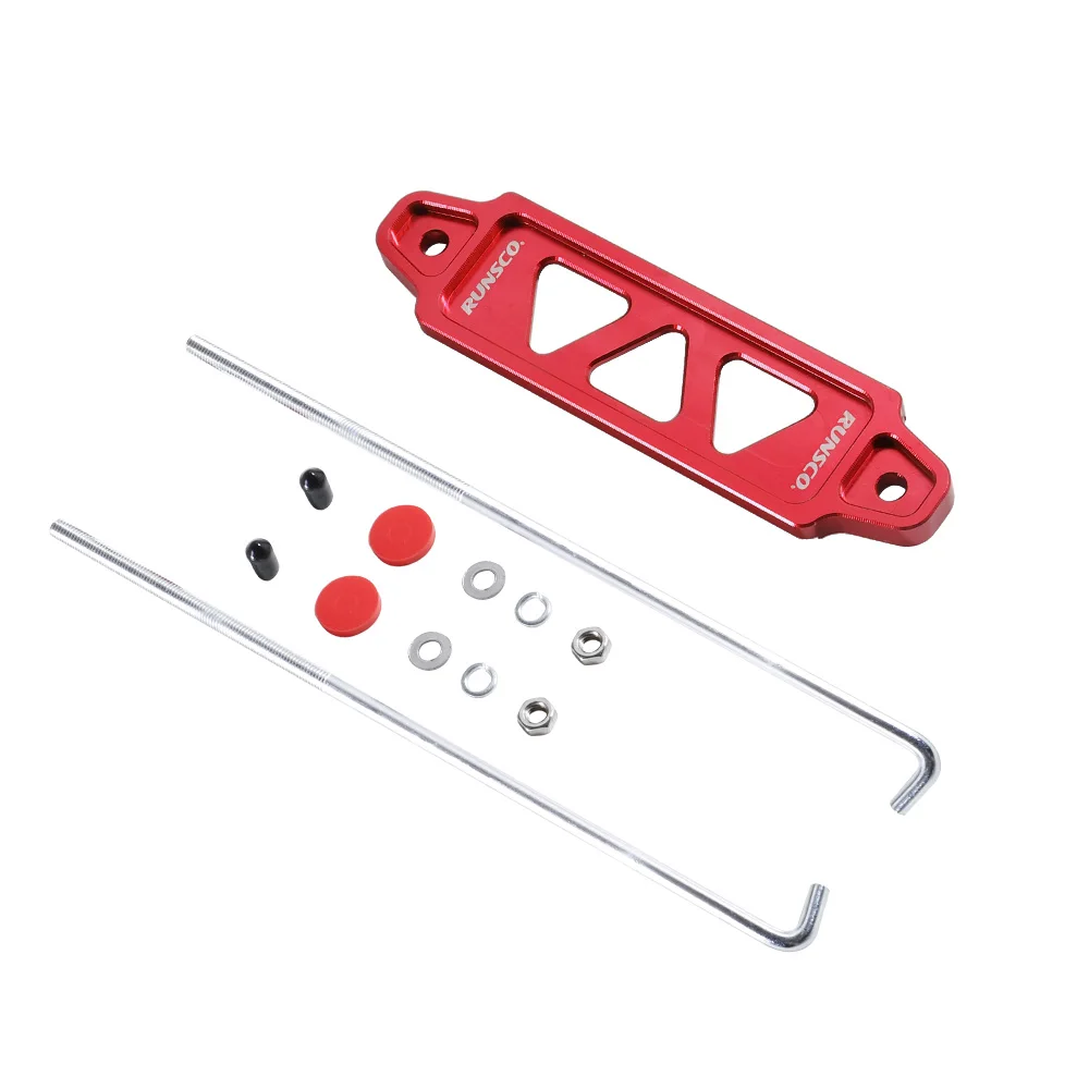 Aluminium Billet Auto Batterie Tie Down Befestigen Halterung Halter Klammer Für Honda Civic ACURA INTEGRA Blau Rot Gold Grün Schwarz 145mm – Detail 5