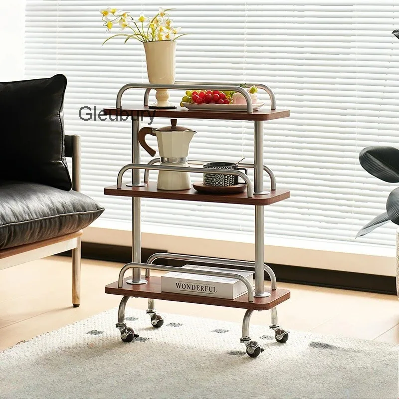Cart Small Middle Storage Used Rack, Movable Bedside Table, Snack Storage Rack, Multi-layer Storage, Sofa, Narrow Edge Few