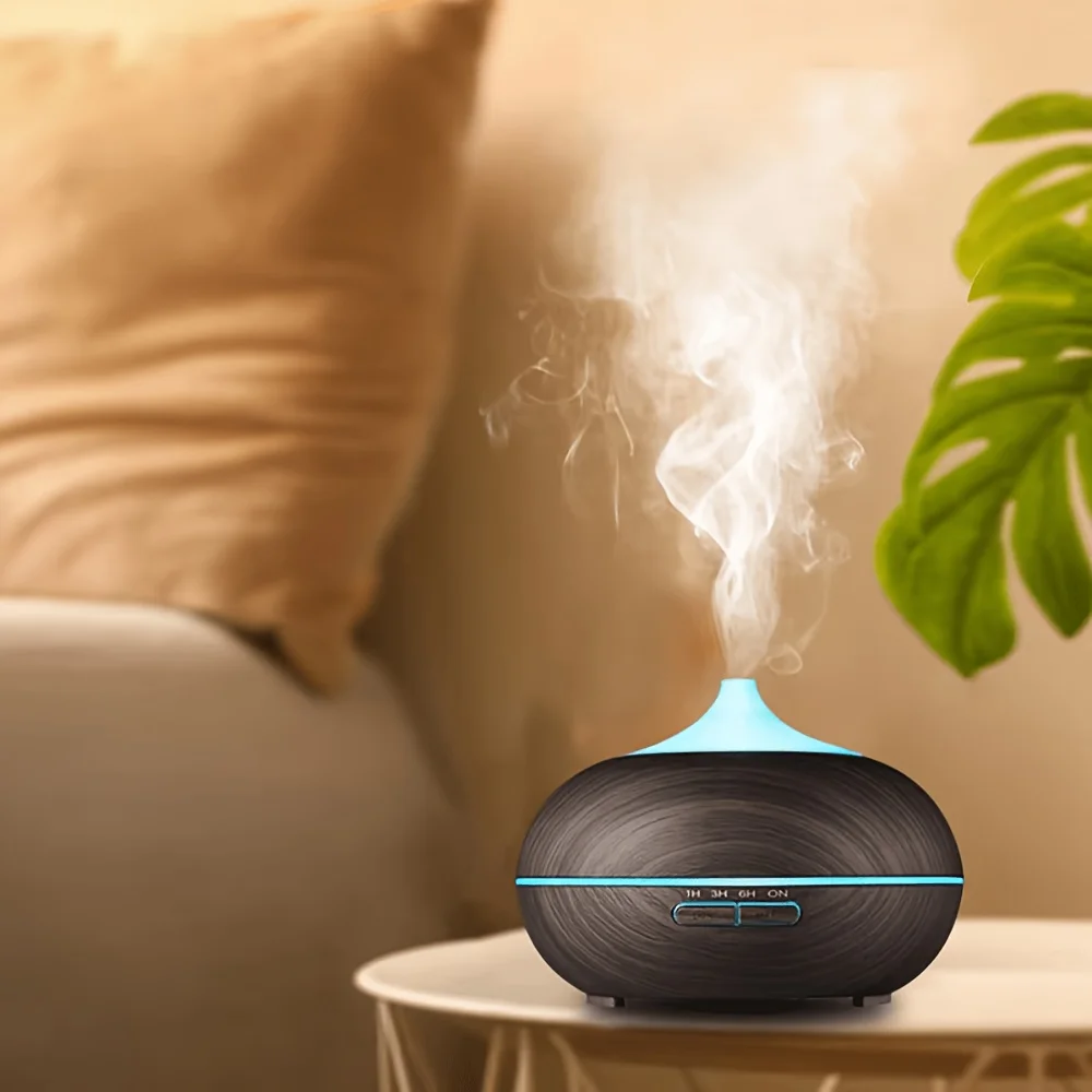 InnoGear Ultrasonic Aromatherapy Diffuser with 6 Essential Oils, Remote Control Cool Mist Humidifier, 18.6oz Capacity, with Auto