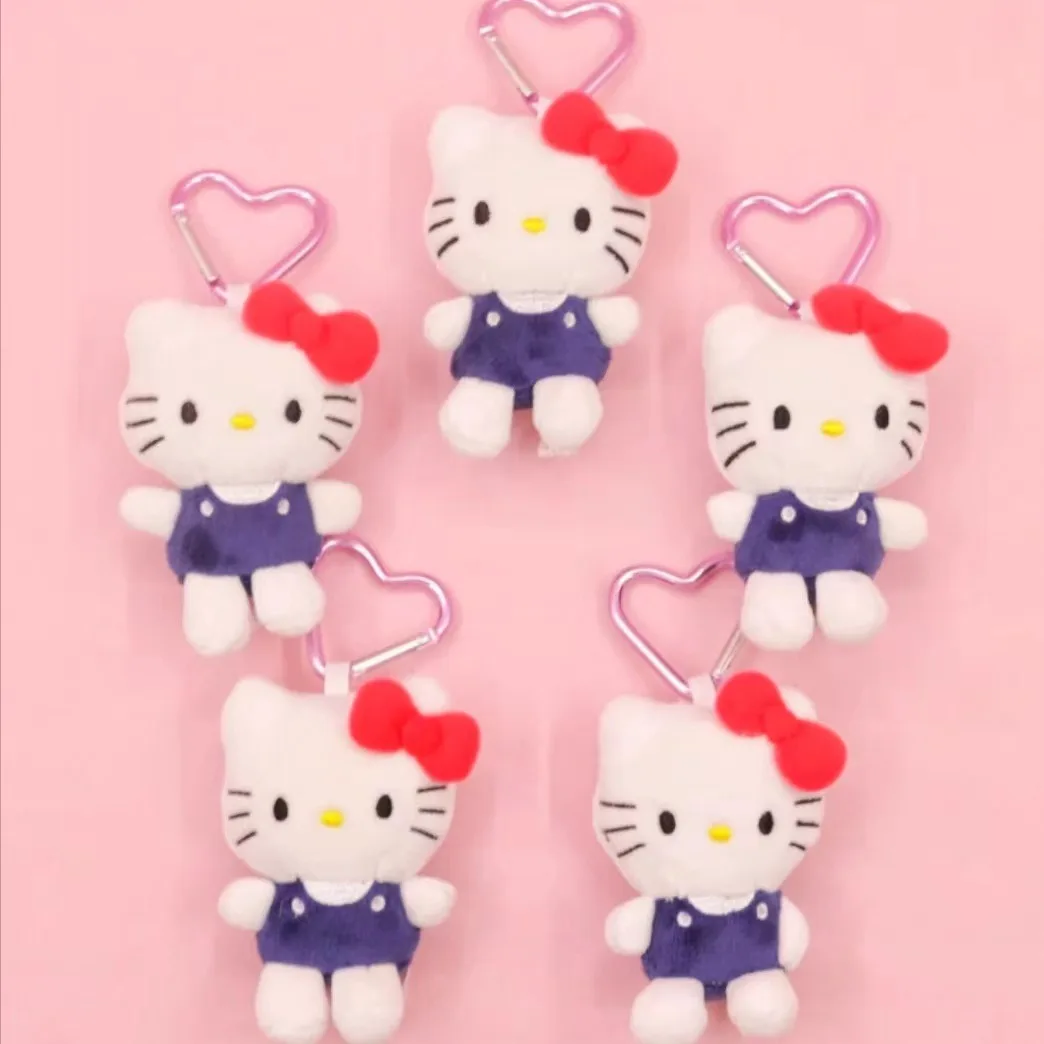 4 Inch Love Button Kitten Plush Toy Pendant Doll Suitable For Men And Women Backpack Travel Bag Pendant Accessories