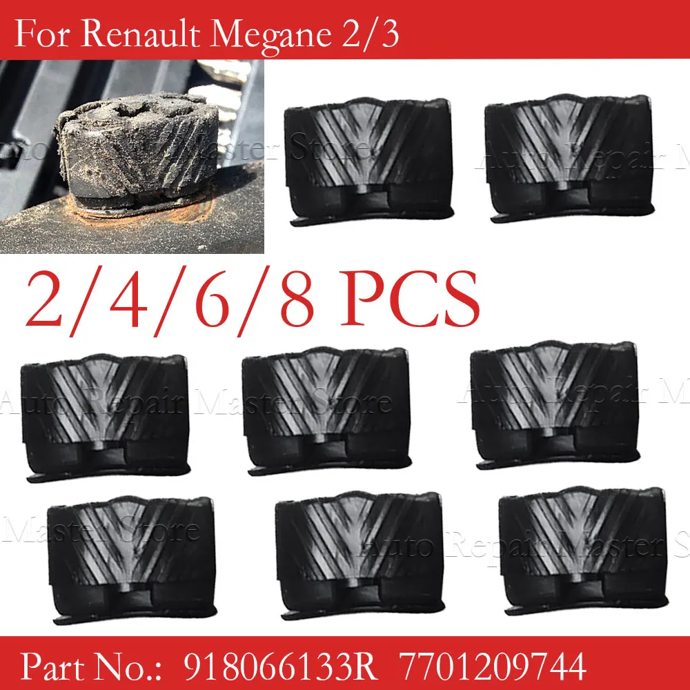 2/4/6/8PCS 918066133R 7701209744 Sunroof Slider Repair Clips For Renault Megane 2&3 Scenic Sunroof Glass Clip Slider Accessories