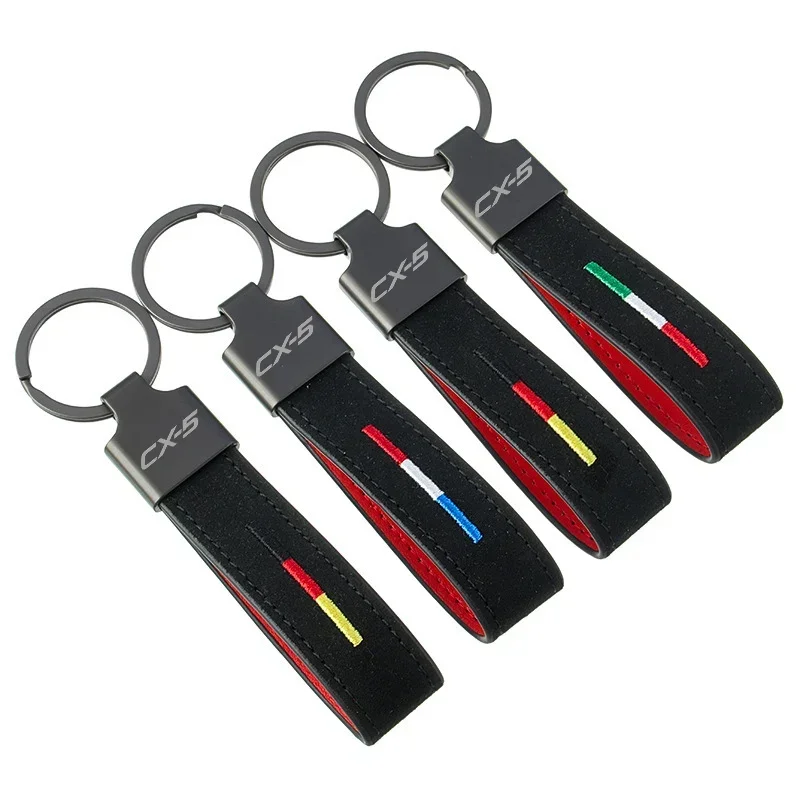 Car Keychain for CX5 CX3 5 CX8 RX8 BT50 CX7 Axela RX7 MX3 MX5 Speed Keyring Key Pendant Key Fob Key Chain Decoration