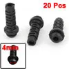 20pcs 27mmx7mmx4mm Micro Rubber Strain Relief Cord Boot Protector Cable Wire Sleeve Hose for Cellphone Charger