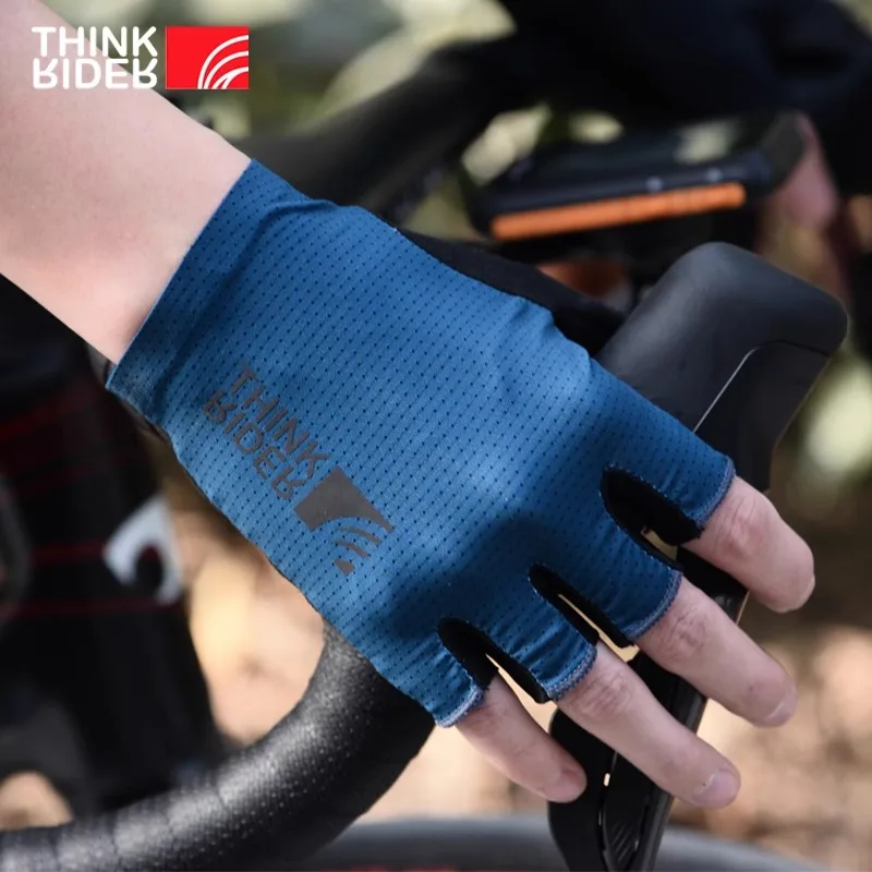 ThinkRider Bicycle Gloves Sports Cycling Gloves Half Finger Men Women MTB Bike Gloves Running Fitness Gym Riding Motorcycle