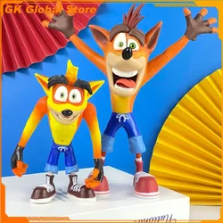 New 20cm Crash Bandicoot Anime Figure Peripheral Kawaii Model Room Decoration Collection Desktop Ornament Birthday Gifts Toy Kid