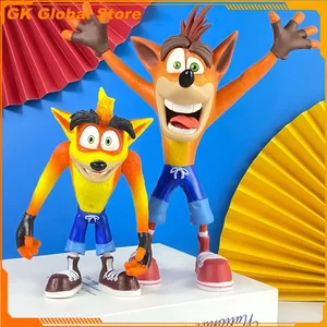 Nuevo Crash de 20 cm Bandicoot Anime Figura periférica Kawaii Modelo Room Decoración COLECCIÓN Desktop Ornamento Regalos de cumpleaños para juguetes 8 Mejor bandicoot de choque de ventas - №7