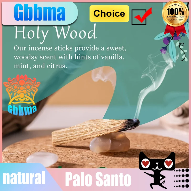 Gbbma Original Palo Santo Natural Holy Wood Sticks Incense，High oil content The smell is sweet for Indoor aromatherapy yoga