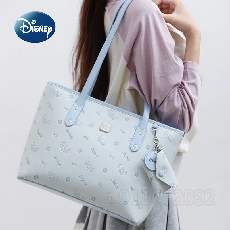 Disney Stitch New Women's Handbag Cartoon Fashion Women's Shoulder Bag Large Capacity High Quality Luxury Casual Women's Bag