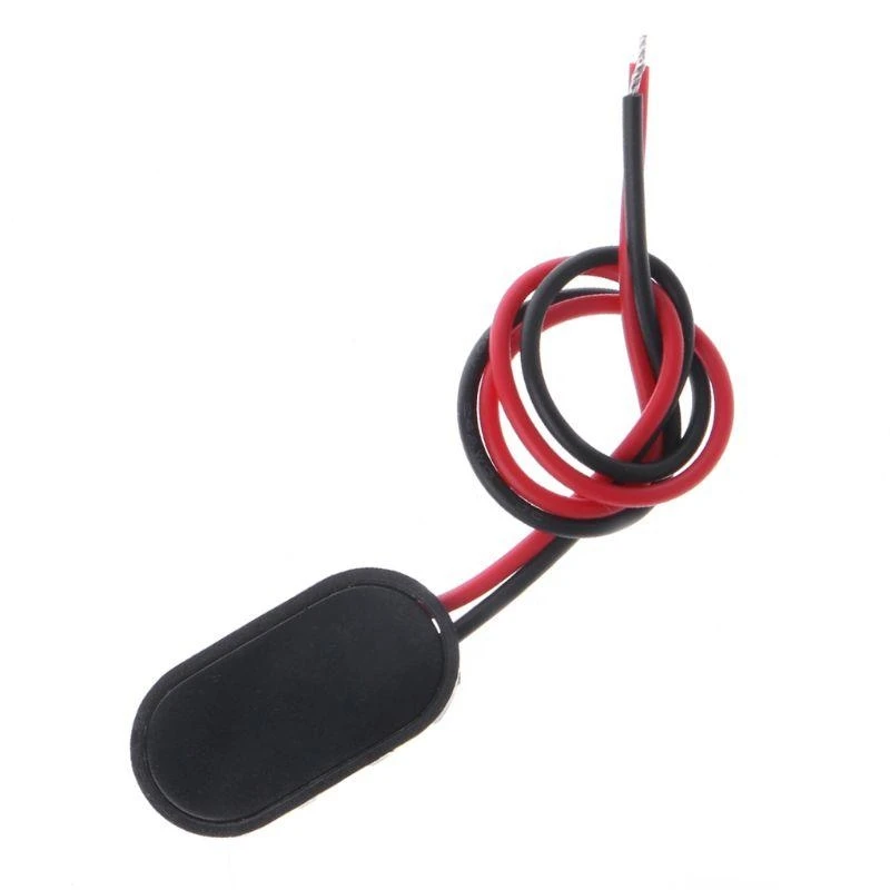 Y51A PP3 9V Battery Clip Connector I Type Tinned Wire Leads 150mm Black Red