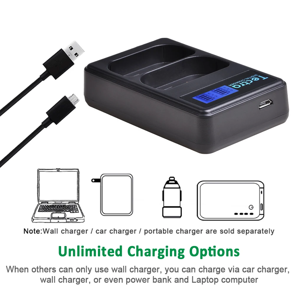 3050mAh DMW-BLJ31 DMW BLJ31 BLJ31 Battery + LCD USB Dual Charger for Panasonic LUMIX S1, S1R,S1H Mirrorless Cameras