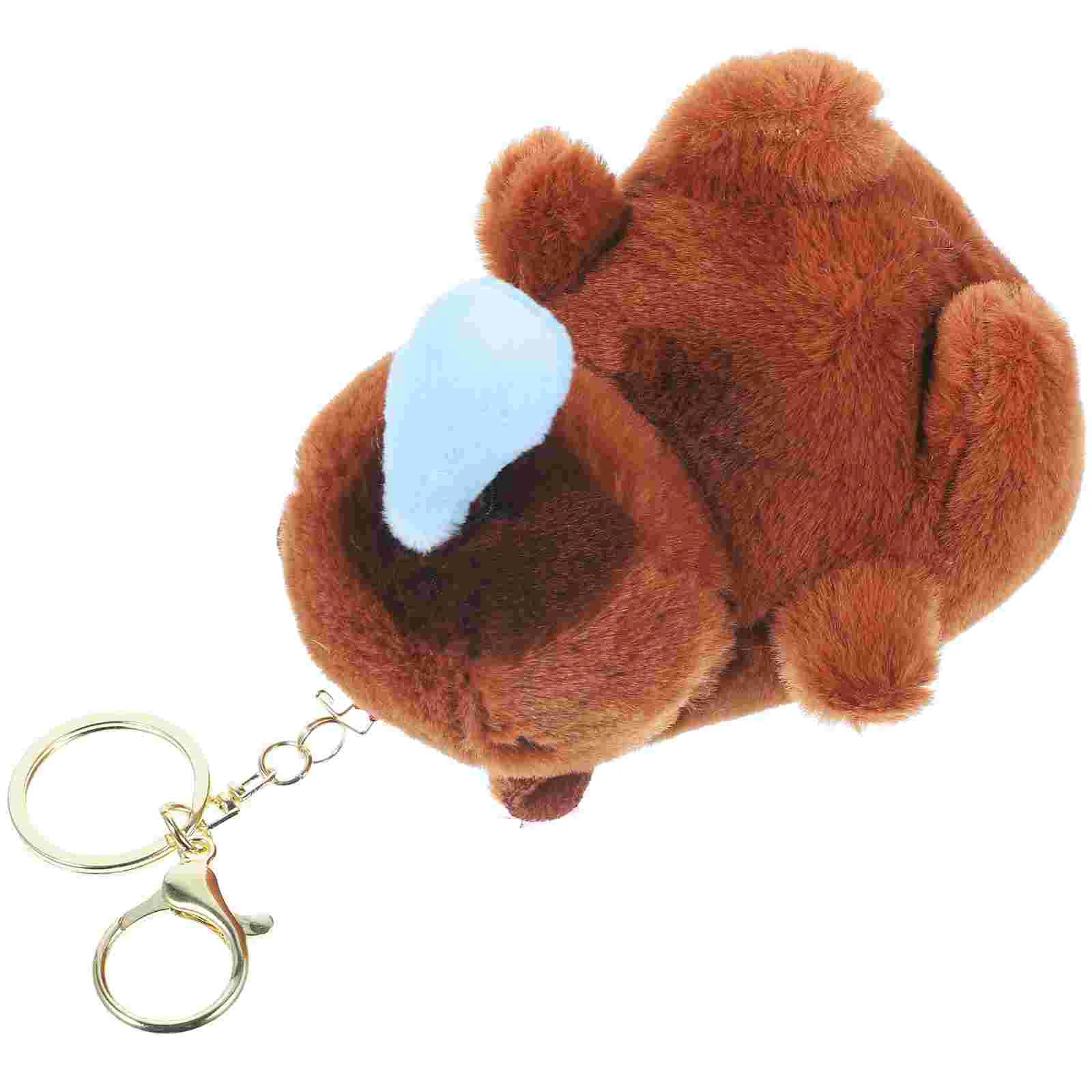 

Capybara Keychain Ornament Plush Pendants Locket Accessories Charm Zinc Alloy Charms Backpack Lovers Wallet