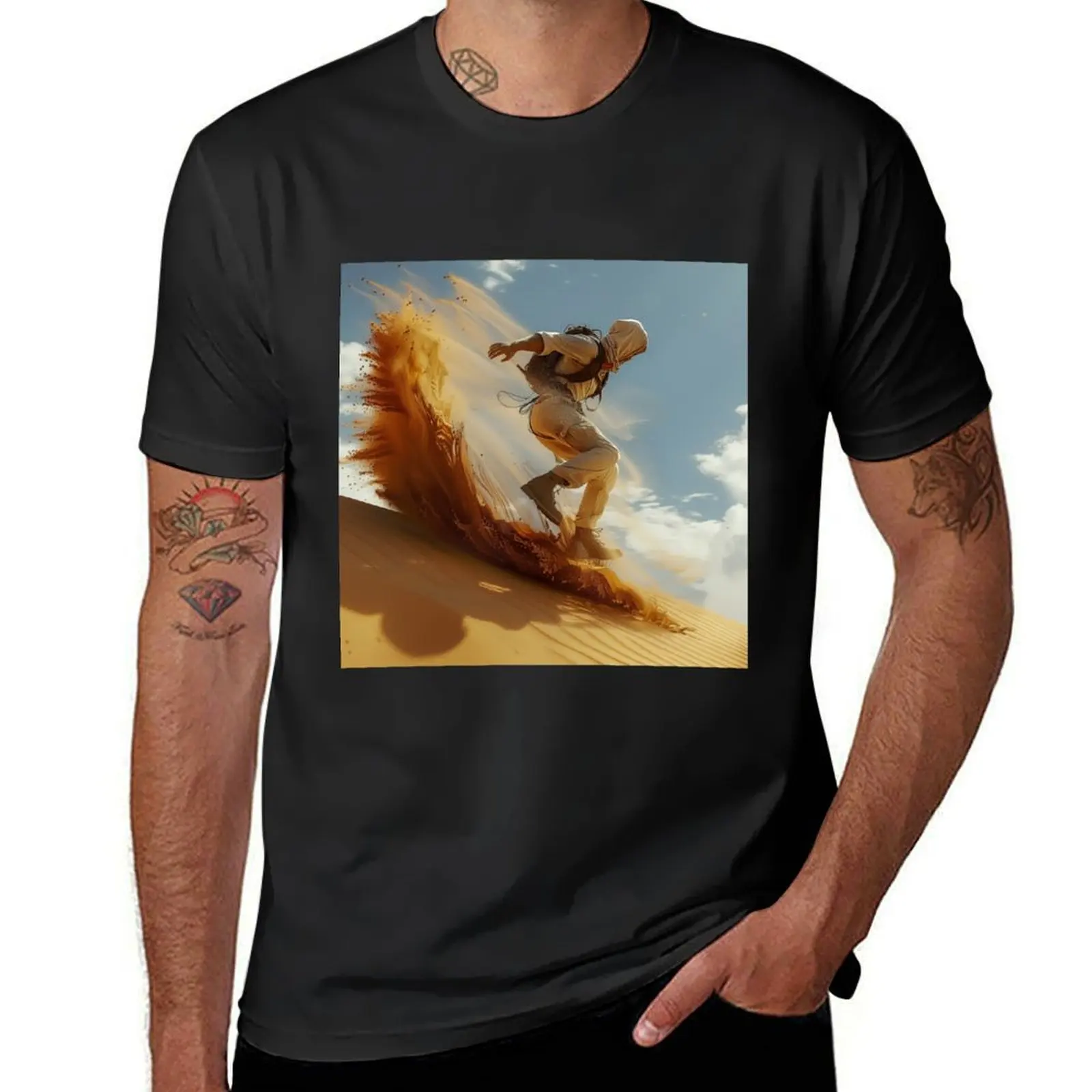 Solitary Sand Sprint T-shirt plain summer clothes plus sizes funny t shirts for men