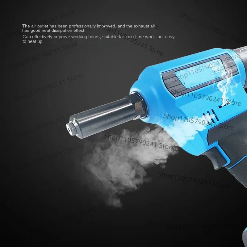 Electric Rivet Gun Power Riveting Tool Automatic Blind Riveter Nut Gun 1/4