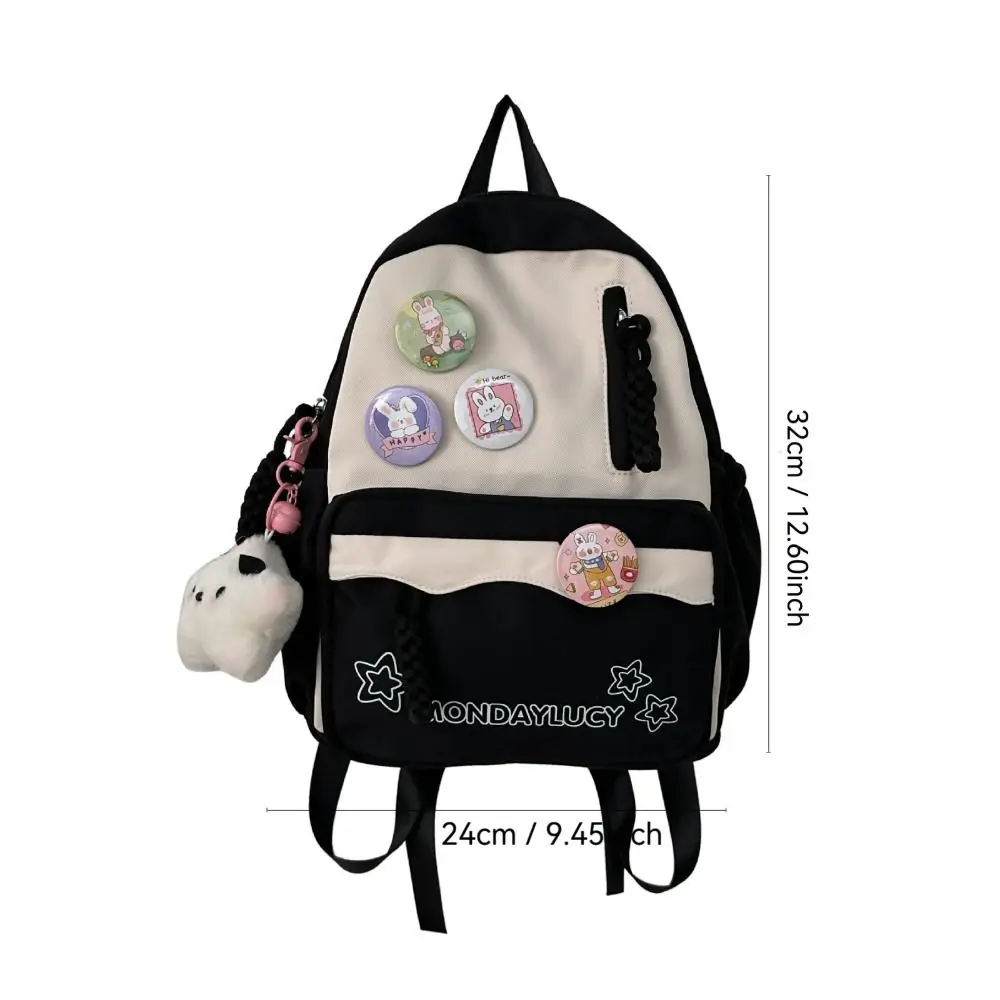 Mochila bonita de estilo japonés para estudiantes, bolso de mano multifunción de gran capacidad para muñecas, bolsa de nailon para computadora portátil