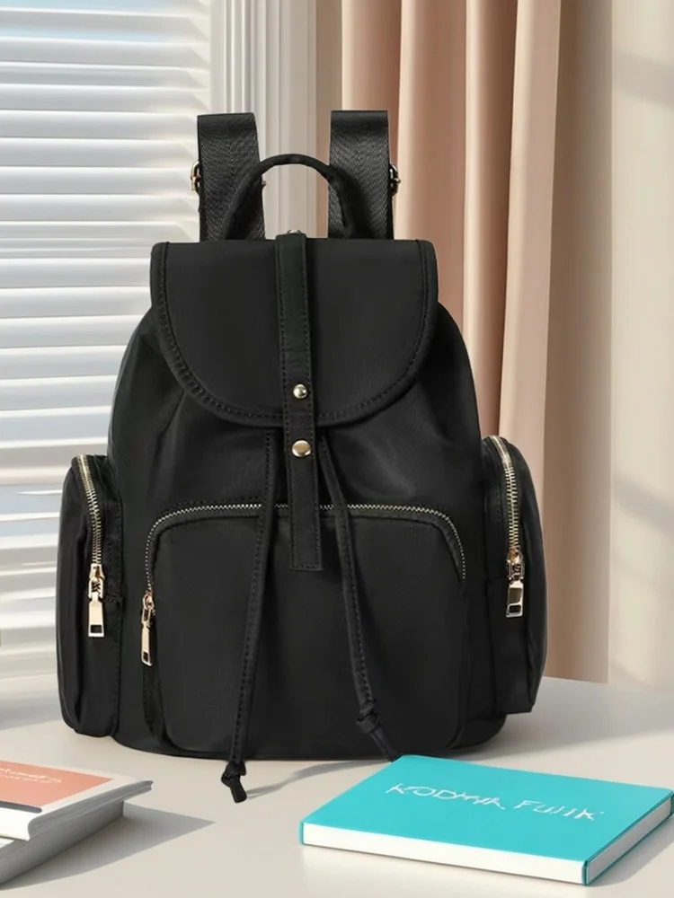 

Casual Nylon Double oulder Bag Women's Faionable Waterproof Travel Commuting Student Tablet Cuter Bag Korean Sle