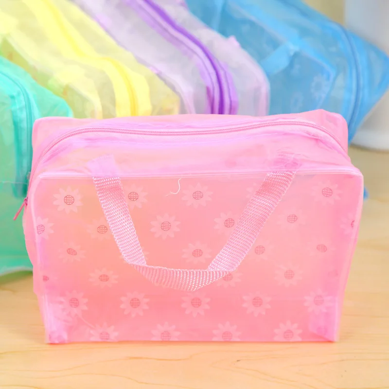 Creative Home Furnishing Needs For Travel Floral Pvc Waterproof Cosmetic Bag Toiletries And Bathroom Supplies Storage Bag