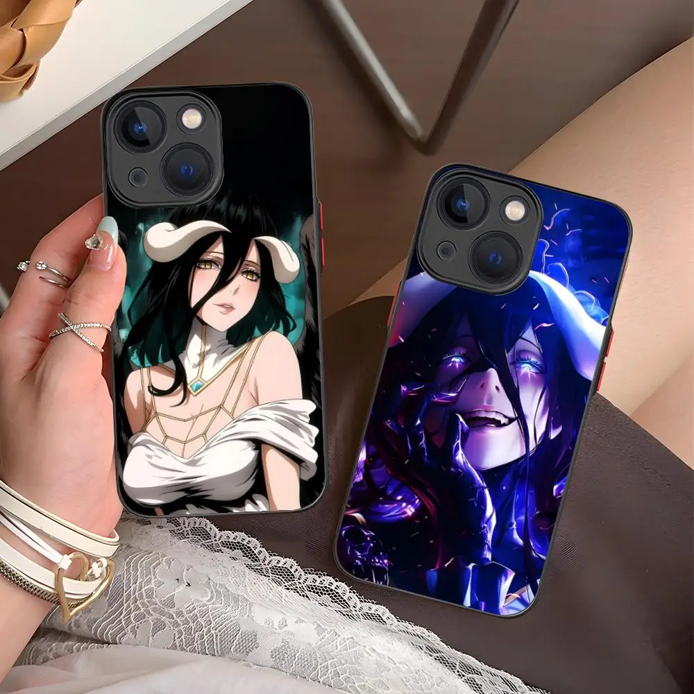 

Overlord Albedo Silicone Mobile Phone Case for iPhone 17 16 15 14 13 12 11 X XR XS Air Pro Max Plus Mini Colorful Cover